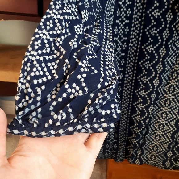George XL dark blue patterned blouse - Picture 3 of 5